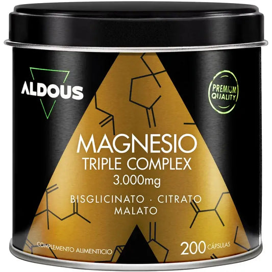 Aldous Bio Magnesio Complex Triple 3000Mg, 200 cápsulas