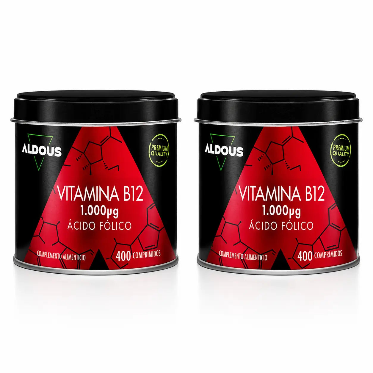 Aldous Bio Vitamina B12 Con Ácido Fólico , 400 Comprimidos , pack 2