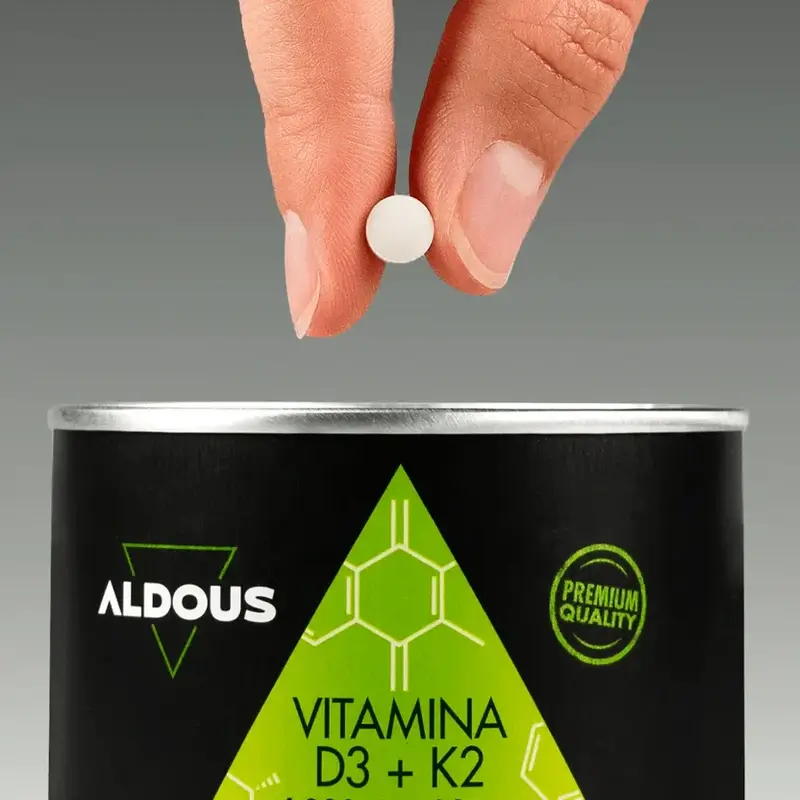 Aldous Bio Vitamina D3 + K2, 250 comprimidos