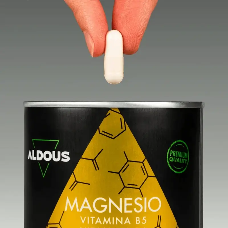 Aldous Labs Complemento Alimenticio Magnesio Con Vitamina C, B5 Y B6 , 200 capsulas