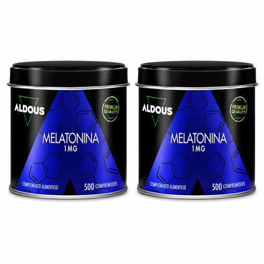 Aldous Labs Complemento Alimenticio Melatonina Pura 1 Mg , 500 Comprimidos , pack 2