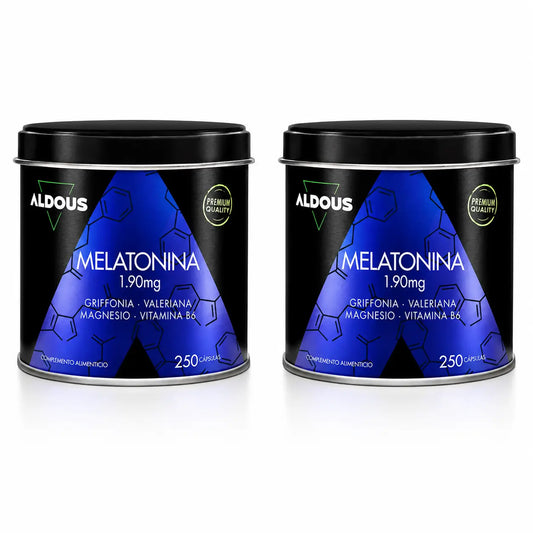 Aldous Labs Melatonina Con 5Htp, Magnesio, Valeriana Y Vitamina B6 , pack 2
