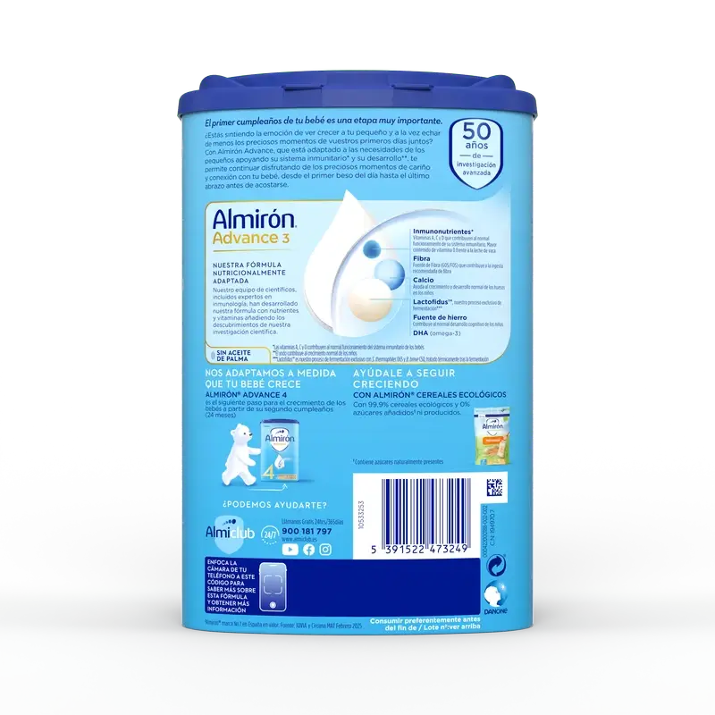 Almirón Advance 3, Pack 6 x 800g