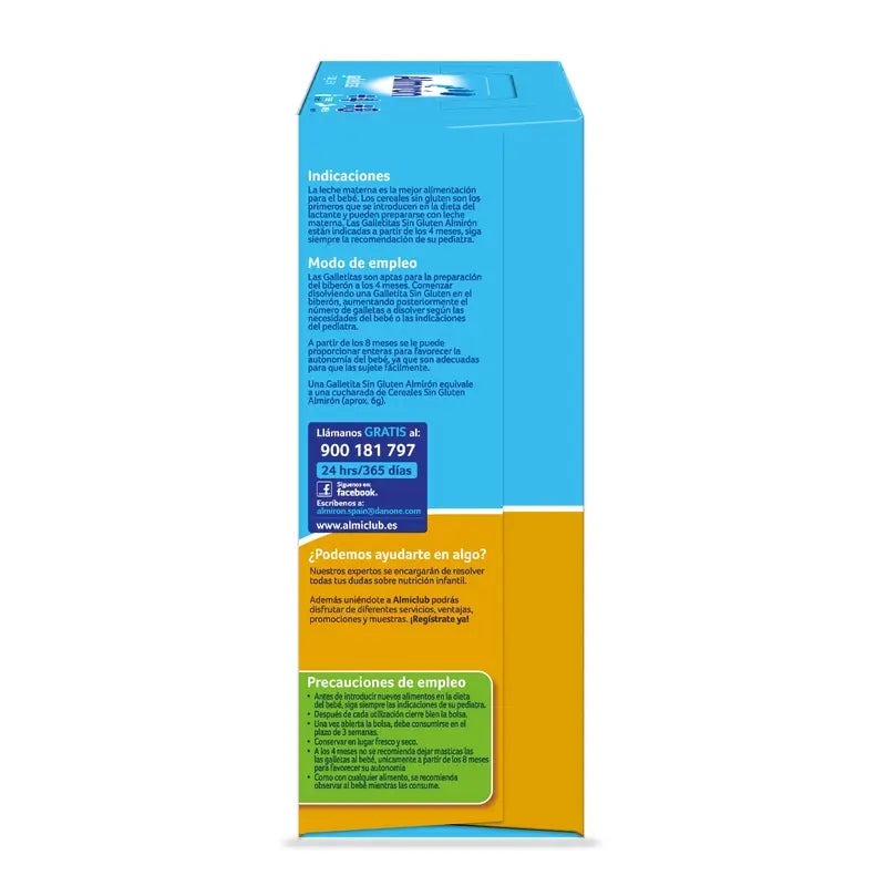 Almirón, Galletas para Bebé Sin Gluten, a partir de 4 Meses, 250g