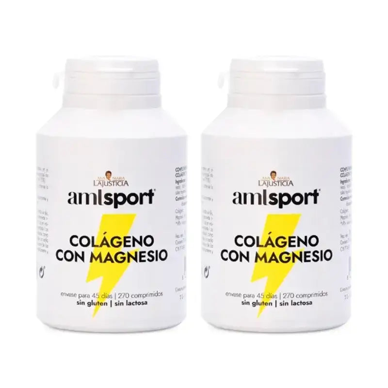 Amlsport Colágeno Con Magnesio, 2X270 Comprimidos