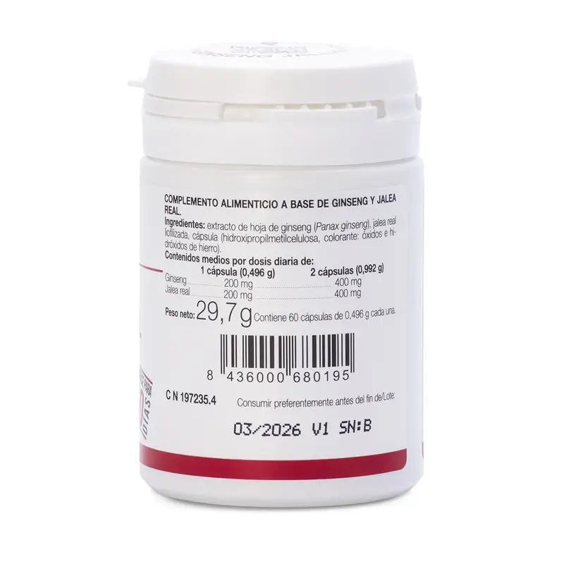 Ana Maria Lajusticia Ginseng con Jalea Real, 60 cápsulas