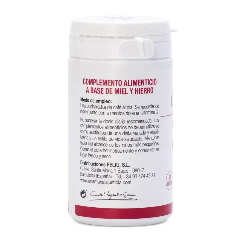 Ana Maria Lajusticia Hierro con miel, 135 gr