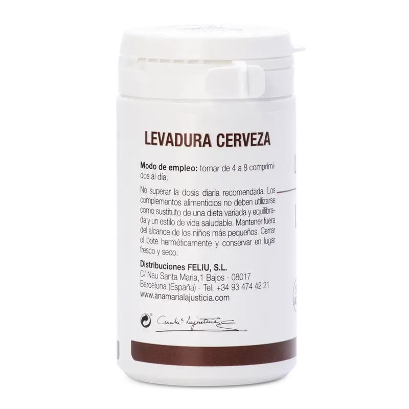 Ana Maria Lajusticia Levadura de Cerveza + Germen de Trigo + Tiamina (B1), 80 comprimidos