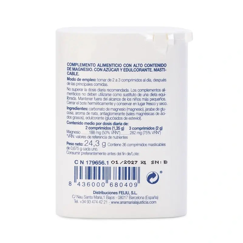 Ana Maria Lajusticia Mag‑Mast Sabor Nata, 36 comprimidos masticables