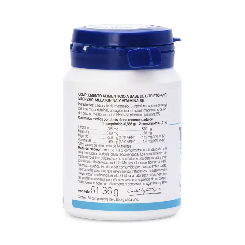 Ana Maria Lajusticia Triptofano con Melatonina + Magnesio y Vitamina B6, 60 comprimidos