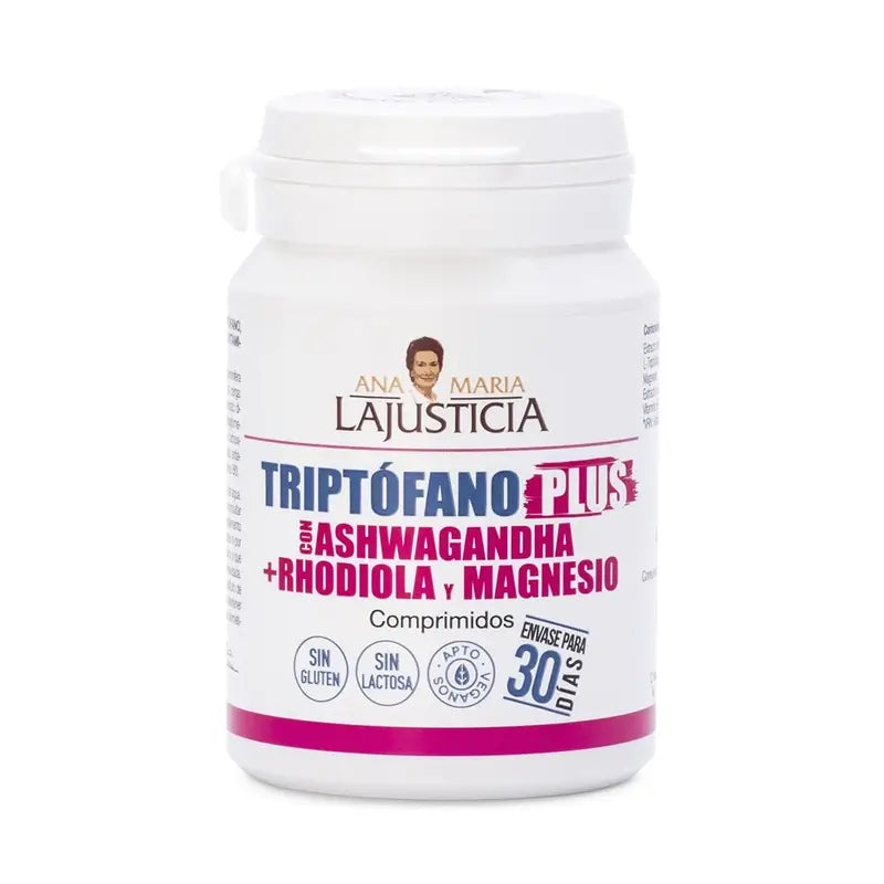 Ana Maria Lajusticia Triptofano Plus con Ashwagandha + Rhodiola y Magnesio, 60 comprimidos