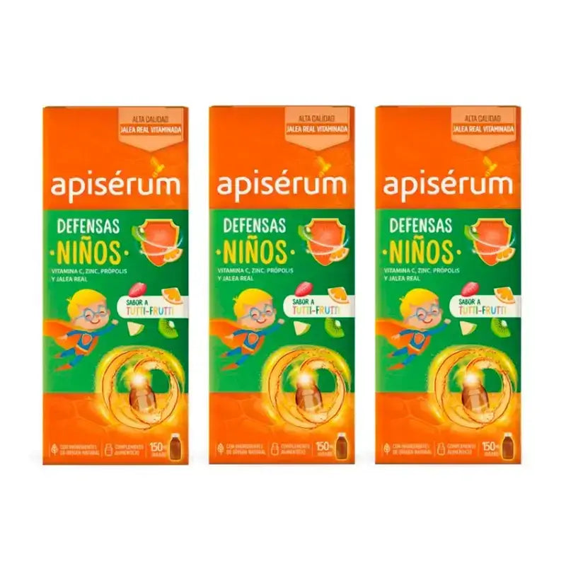 ApiSérum Triplo Defensas Niños – Jalea Real  3 x 150ml