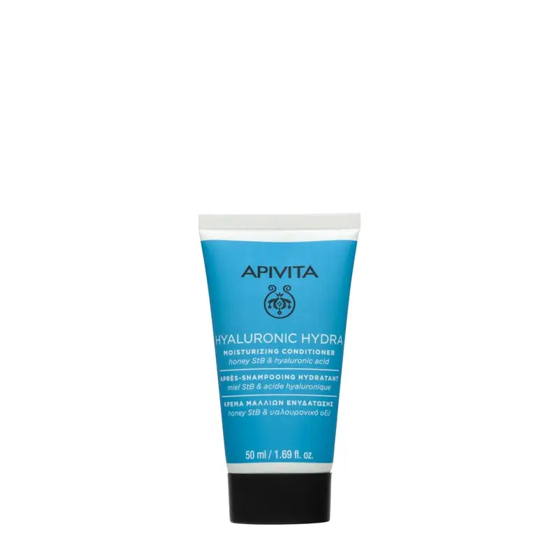 Apivita Acondicionador Hyaluronic Hydra Para Todo Tipo De Cabello, 50 ml