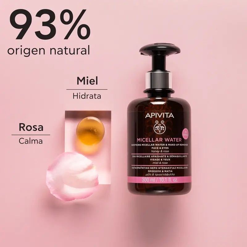 Apivita Agua Micelar Calmante & Desmaquillante, 300 ml