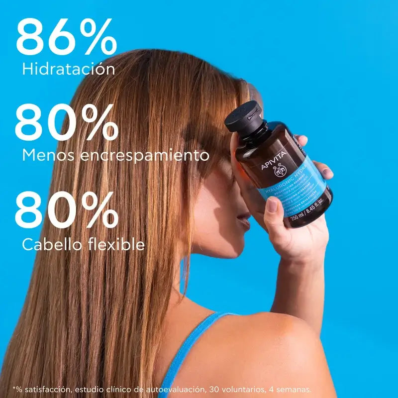 Apivita Apivita Hyaluronic Hydra Champú Hidratante, 250 Ml