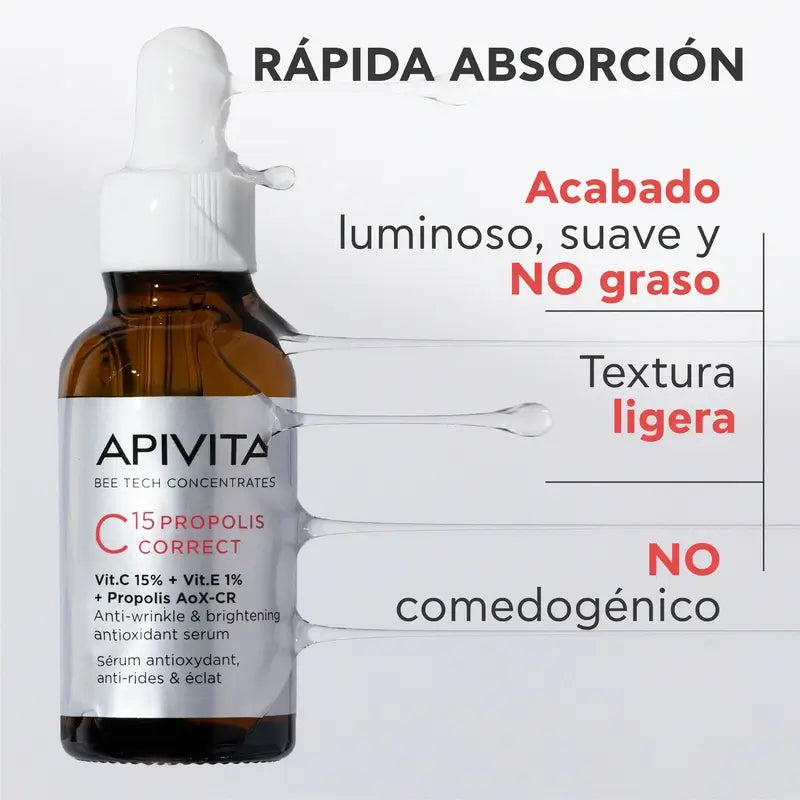 Apivita C15 Propolis Correct Sérum Corrector, 30 ml