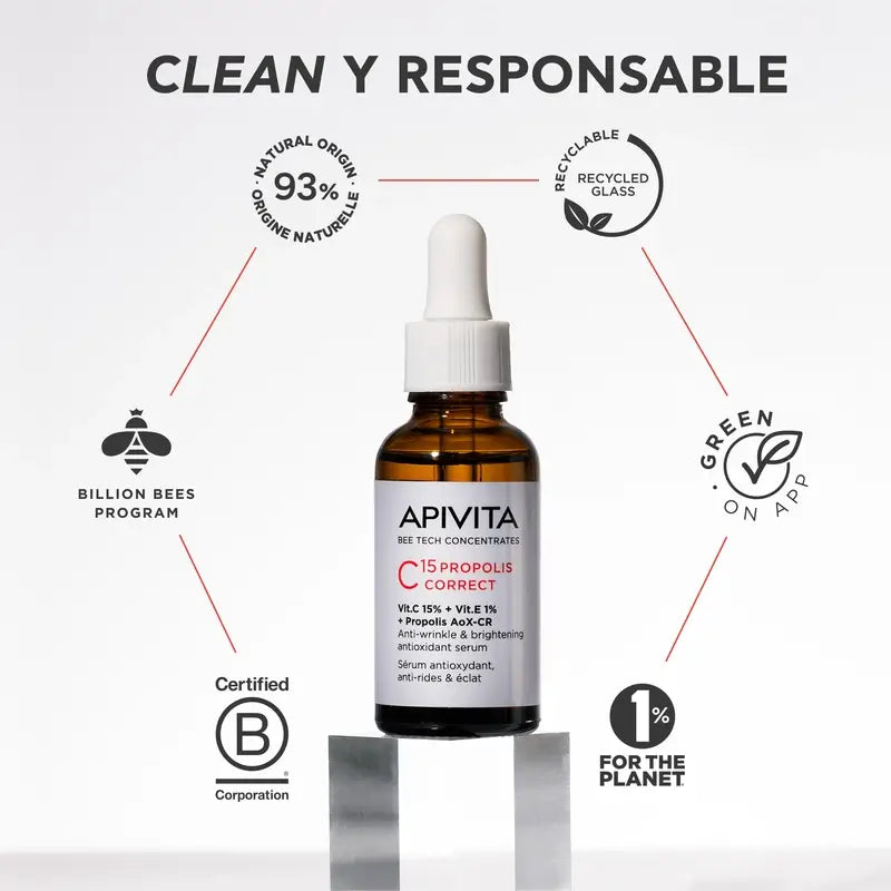 Apivita C15 Propolis Correct Sérum Corrector, 30 ml