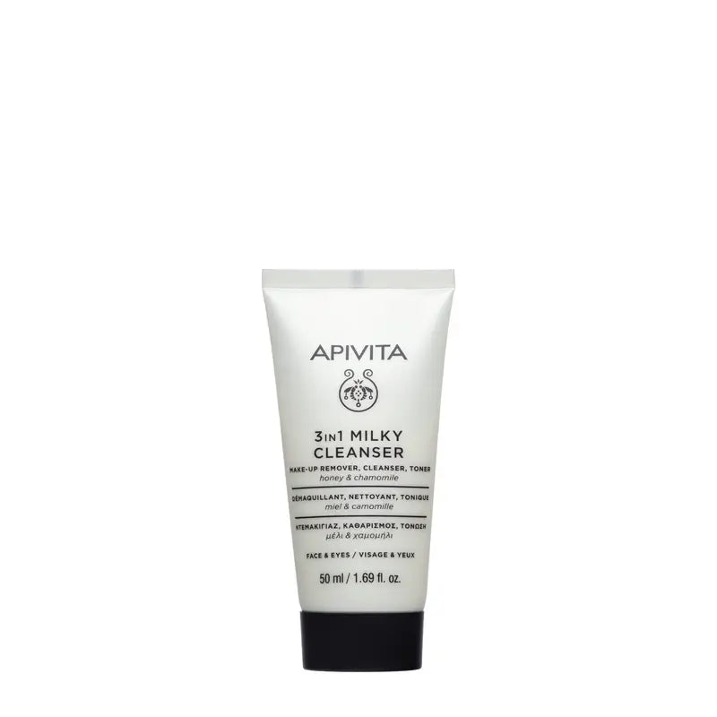 Apivita Leche Limpiadora 3 En 1, 50 ml