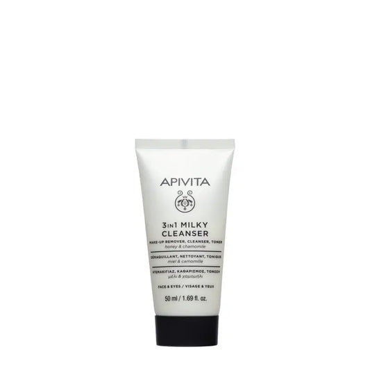 Apivita Leche Limpiadora 3 En 1, 50 ml