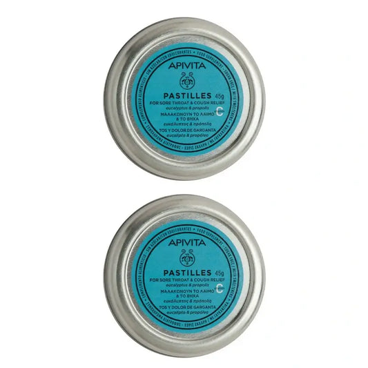 Apivita Pastillas Con Eucalipto & Propóleo, Pack De 2