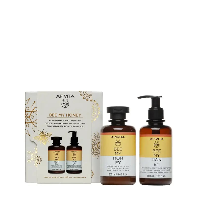 Apivita Promo Bee My Honey Gel De Baño, 250Ml + Leche Corporal 200Ml
