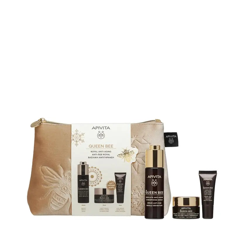 Apivita Promo Queen Bee Sérum Redensificate Antiedad Absoluto, 30 Ml + Regalo Sérum 10 Ml + Contorno De Ojos 5Ml