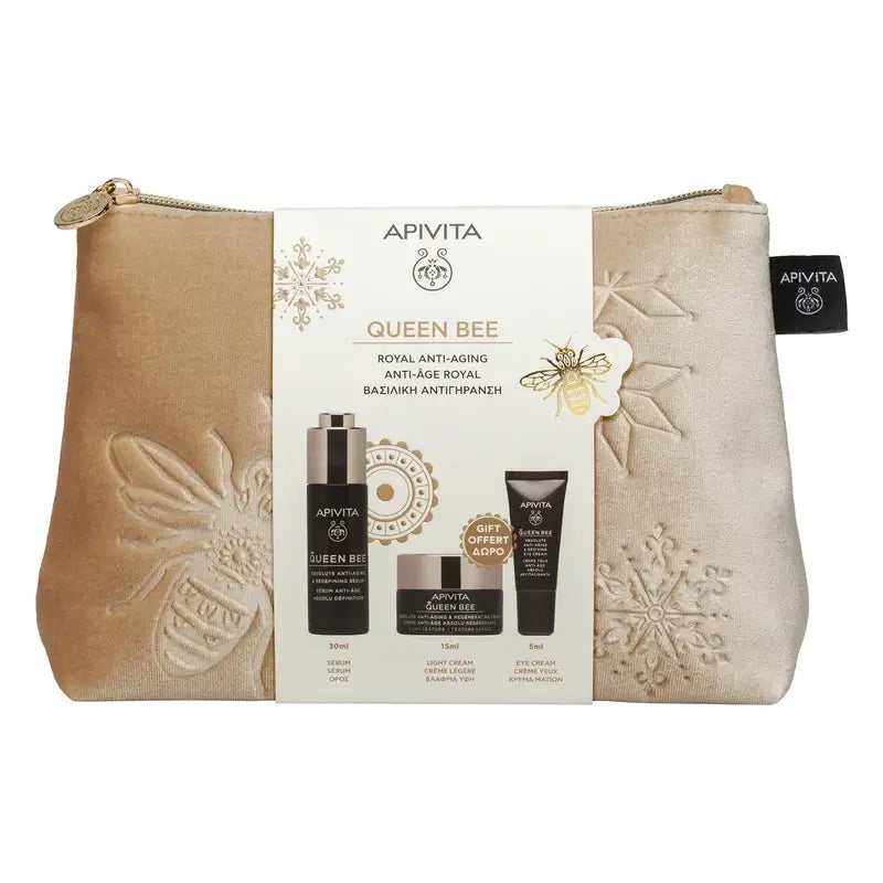 Apivita Promo Queen Bee Sérum Redensificate Antiedad Absoluto, 30 Ml + Regalo Sérum 10 Ml + Contorno De Ojos 5Ml