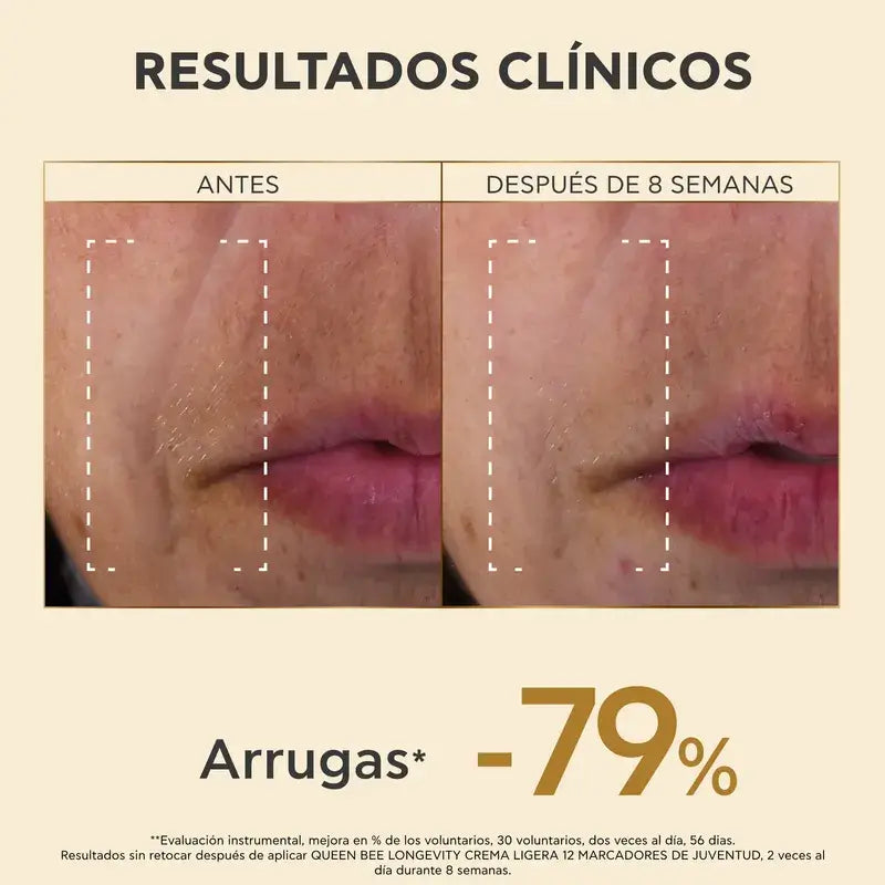 Apivita Queen Bee Longevity Crema Ligera 12 Marcadores De Juventud, 50 ml
