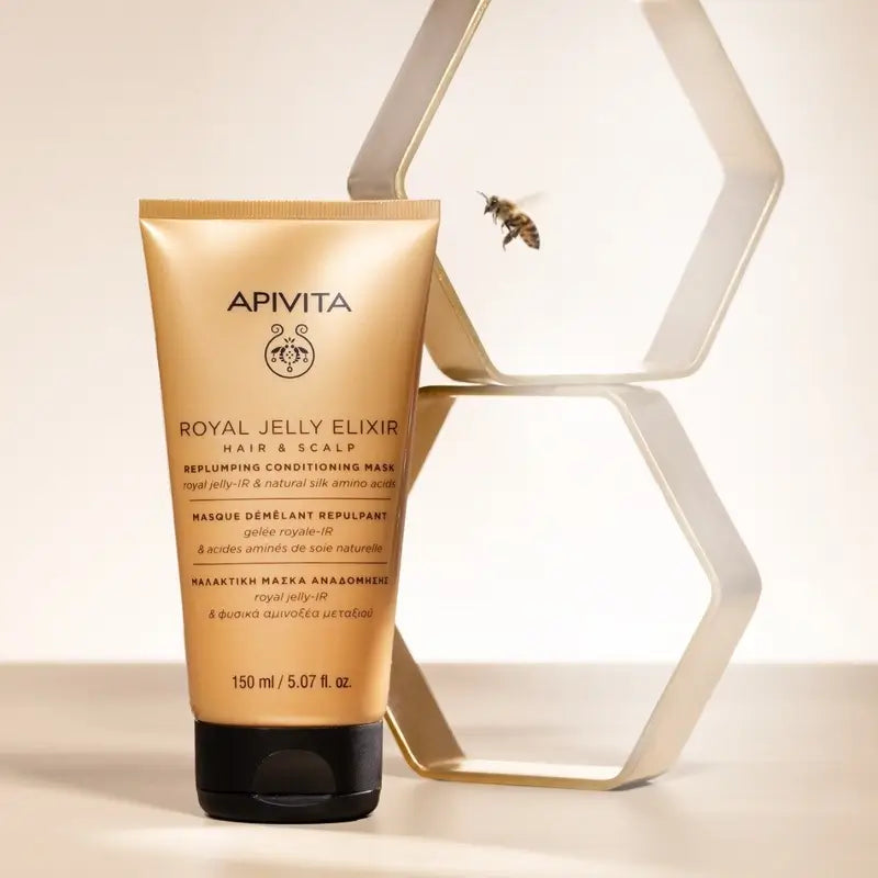 Apivita Royal Jelly Mascarilla Voluminizadora Acondicionadora, 150 ml