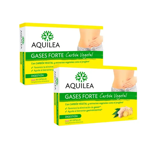 Aquilea Gases Forte Carbon Vegetal, 2X60 Cápsulas