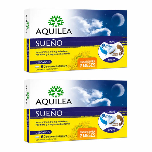 Aquilea Sueño, 60 Comprimidos Bicapa , pack 2