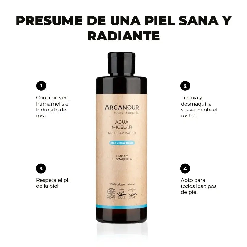 Arganour Facial Agua Micelar, 250 Ml