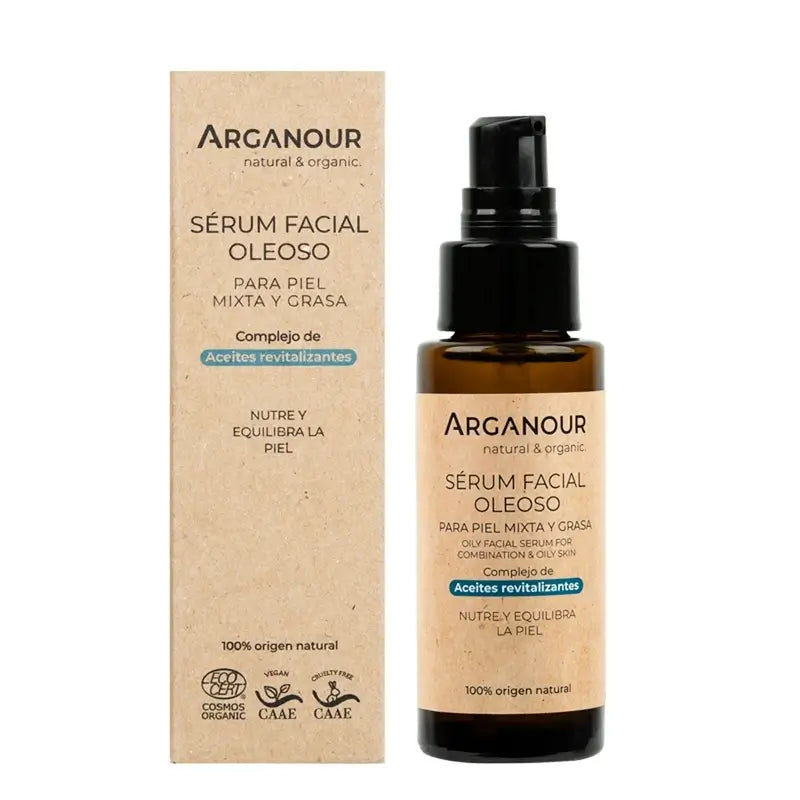 Arganour Facial Sérum Facial Nutritivo Piel Grasa/Mixta, 50 Ml