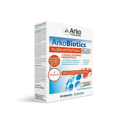 Arkopharma Arkobiotics Flora Intestinal Plus, 10 cápsulas