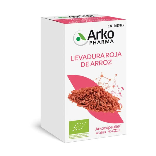 Arkopharma Arkocápsulas Levadura Roja Arroz, 45 cápsulas bio