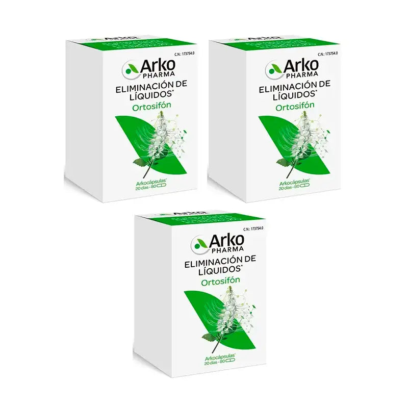 Arkopharma Arkocápsulas Ortosifón, 3X80 Cápsulas