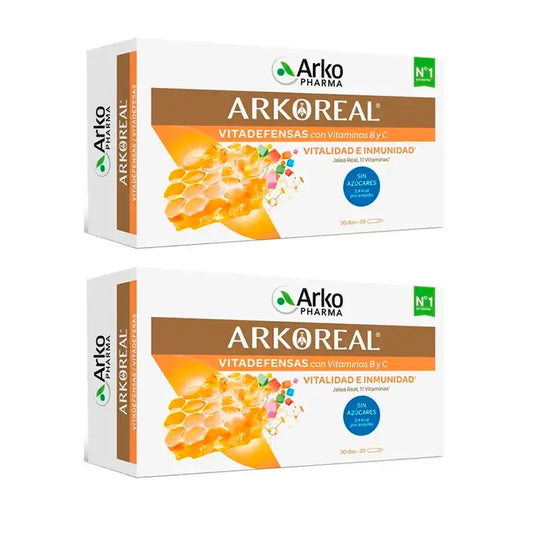 Arkopharma Arkoreal Jalea Real Vitadefensas, 2X20 Ampollas