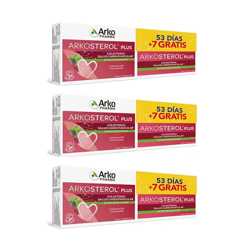 Arkopharma Arkosterol Plus, Pack 3X60 Cápsulas