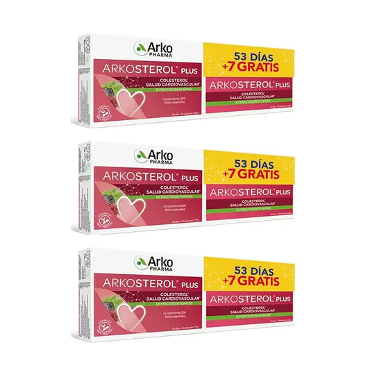 Arkopharma Arkosterol Plus, Pack 3X60 Cápsulas