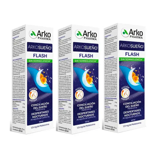 Arkopharma Arkosueño Flash Spray Sublingual, 3X20Ml