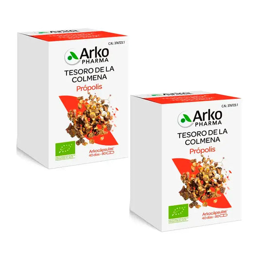 Arkopharma Propolis, 2X80 Arkocapsulas Bio