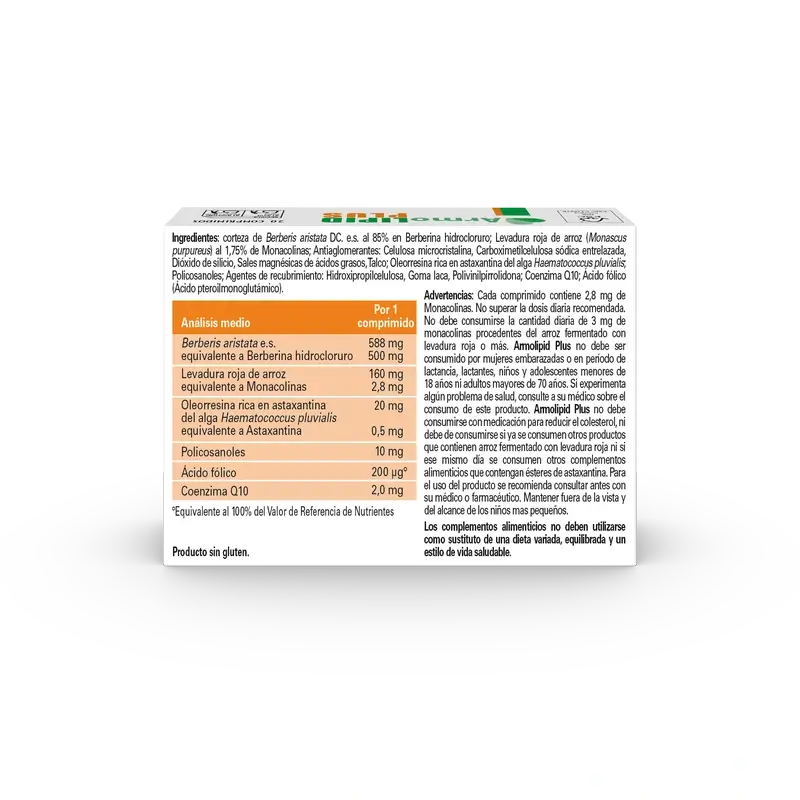Armolipid Plus Control Colesterol Y Triglicéridos, 20 Cápsulas