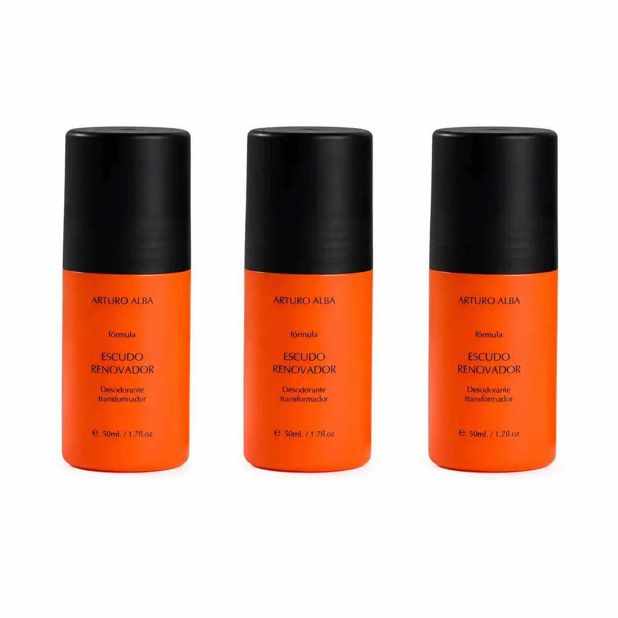 Arturo Alba Escudo Renovador Desodorante Transformador , 50 Ml , pack 3