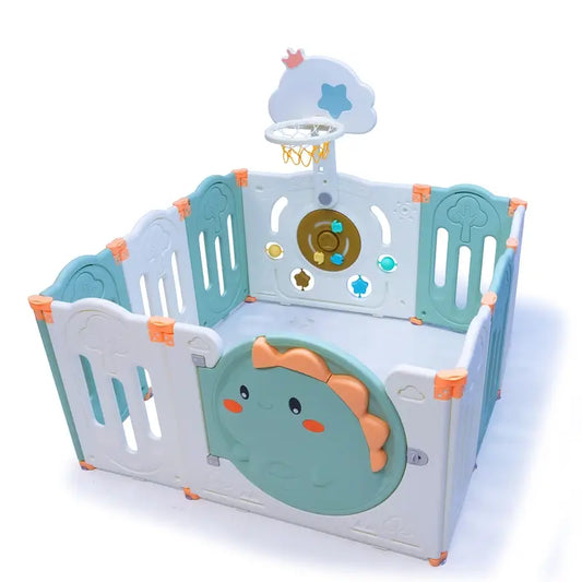 Asalvo Parque Infantil Dino Con Centro De Actividades 8+2