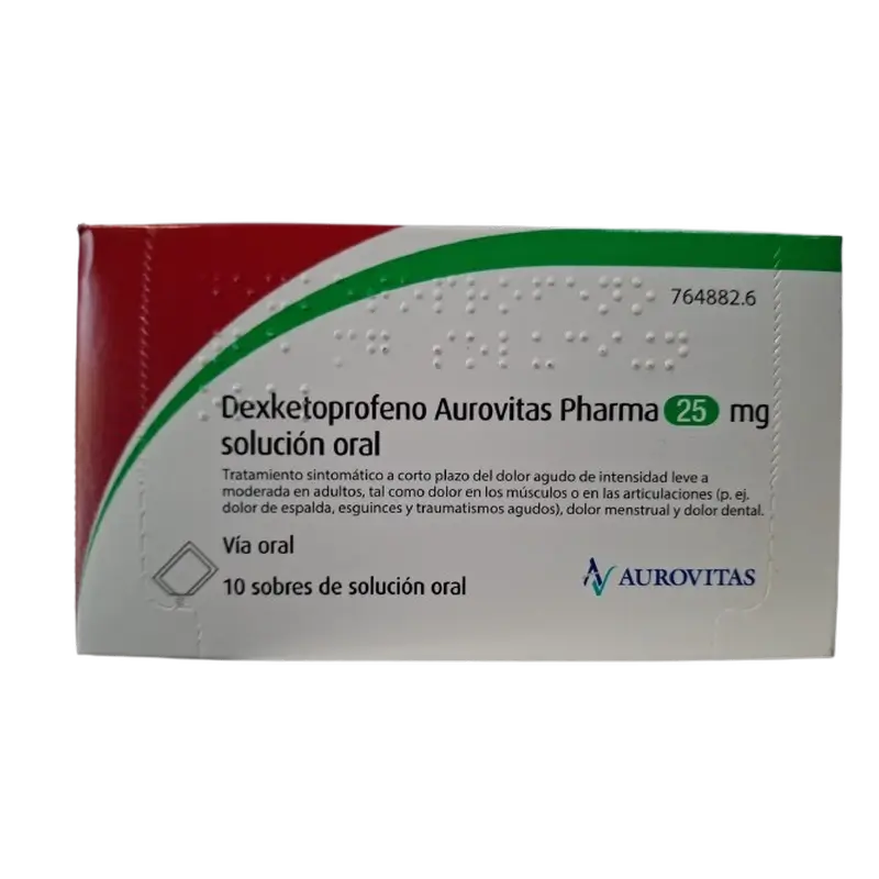 Aurovitas Dexketoprofeno 25 Mg, 15 comprimidos