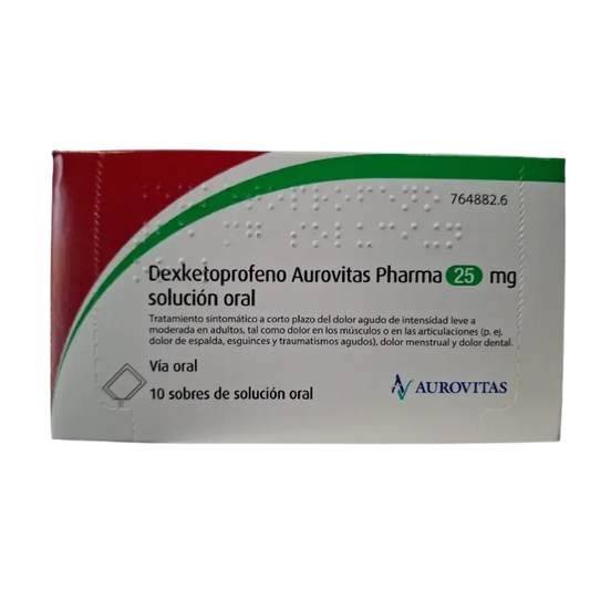 Aurovitas Dexketoprofeno 25 Mg, 15 comprimidos
