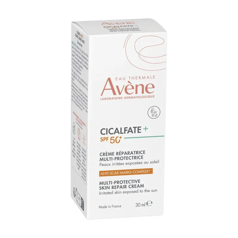 Avene Cicalfate + Crema Reparadora Multiprotectora Spf 50+, 30 ml