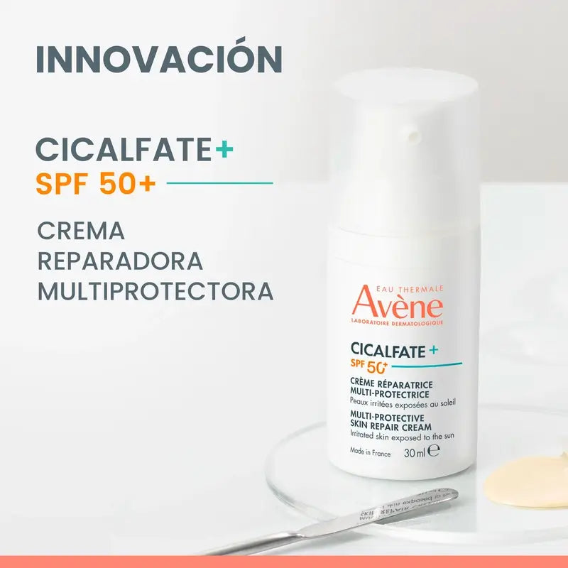 Avene Cicalfate + Crema Reparadora Multiprotectora Spf 50+, 30 ml