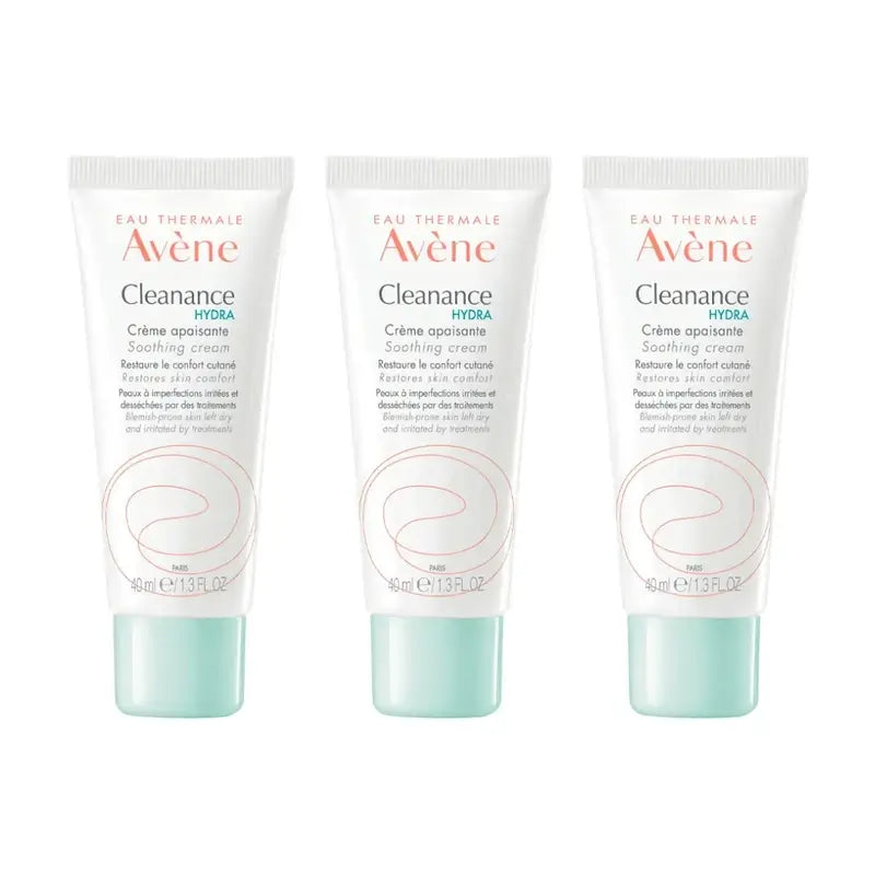 Avene Cleanance Hydra Crema, 3X40 Ml
