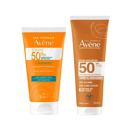 Avene Cleanance Spf 50+ 50 Ml + Leche Invisible Spf 50 250 Ml